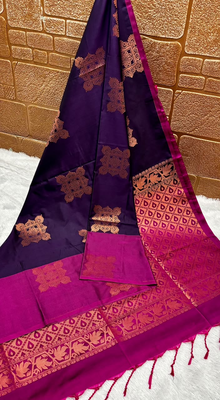 Kanchipuram Elite Silk Grand Contrast Pallu Saree